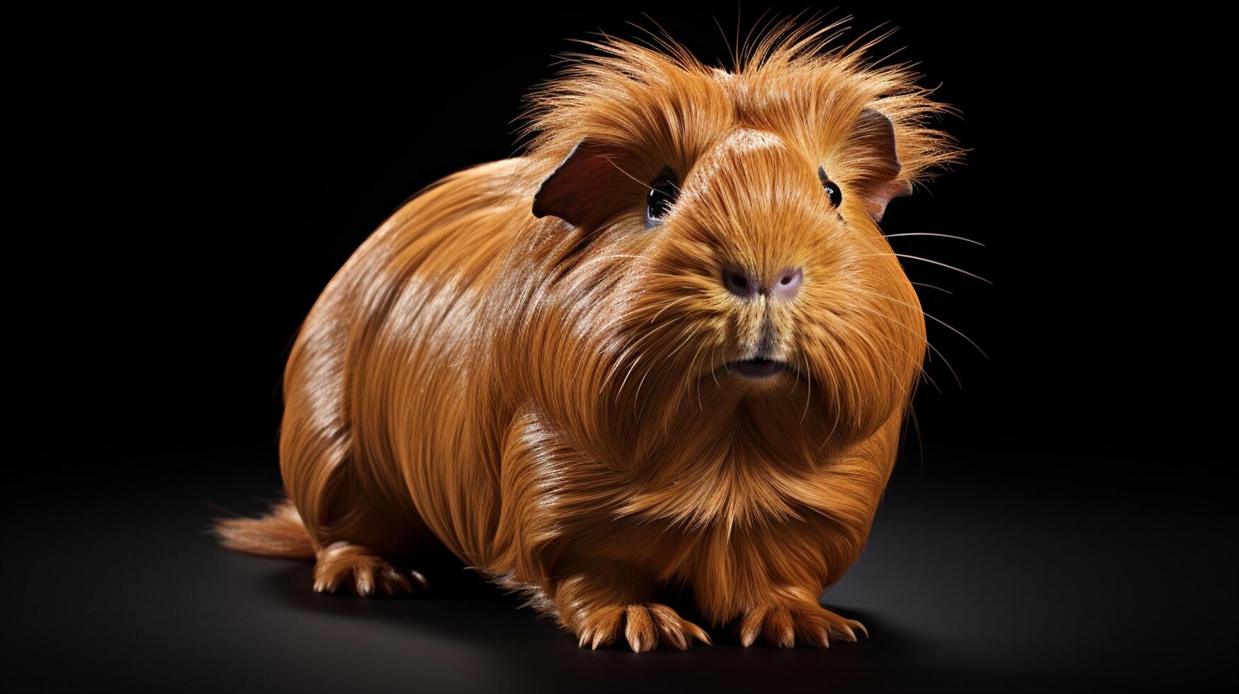 AI generated cute Abyssinian Guinea natura animal wallpaper background photo