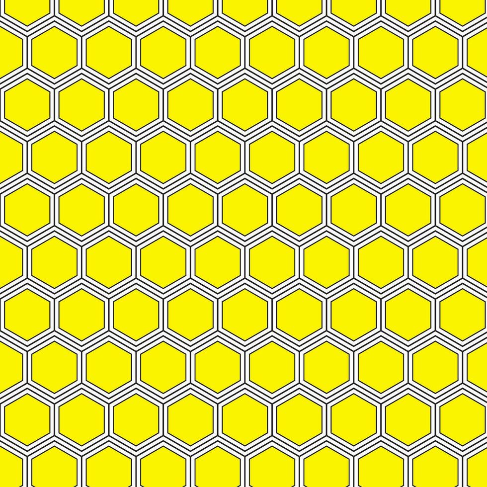 modern simple abstract seamlees black and yellow color hexagon polygon creative geometric vector pattern art