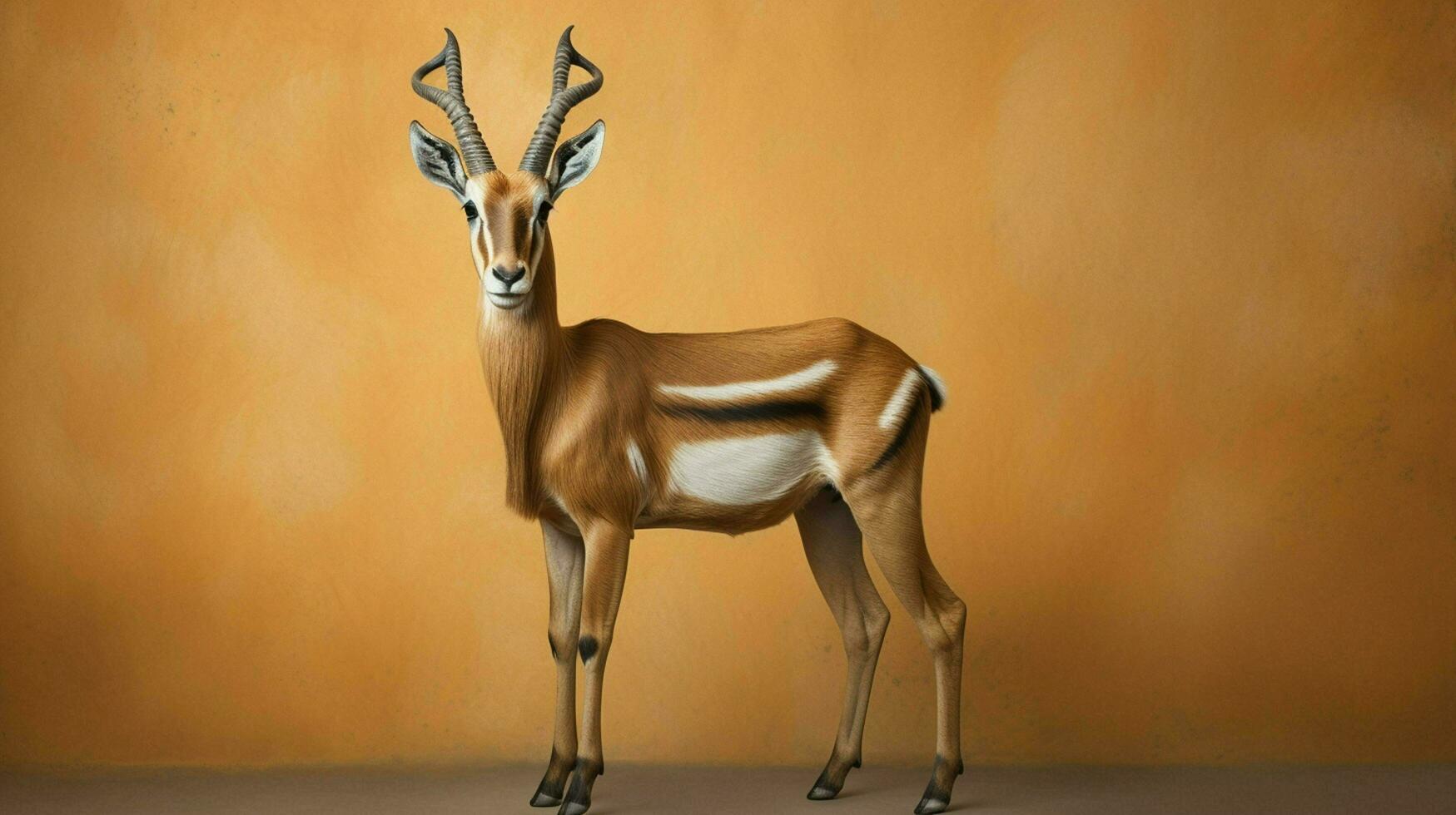 AI generated Antelope image of a gazelle in the wild photo