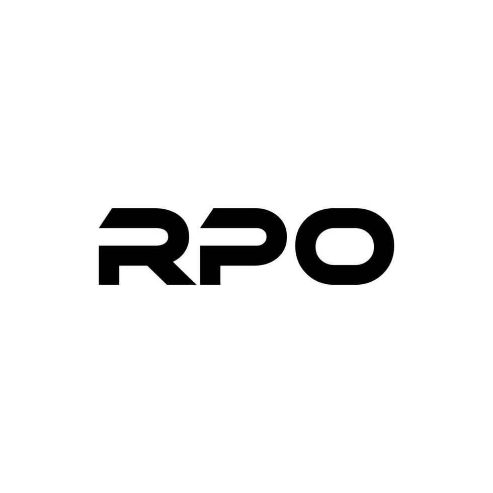 RPO Letter Logo Design, Inspiration for a Unique Identity. Modern Elegance and Creative Design. Watermark Your Success with the Striking this Logo. vector