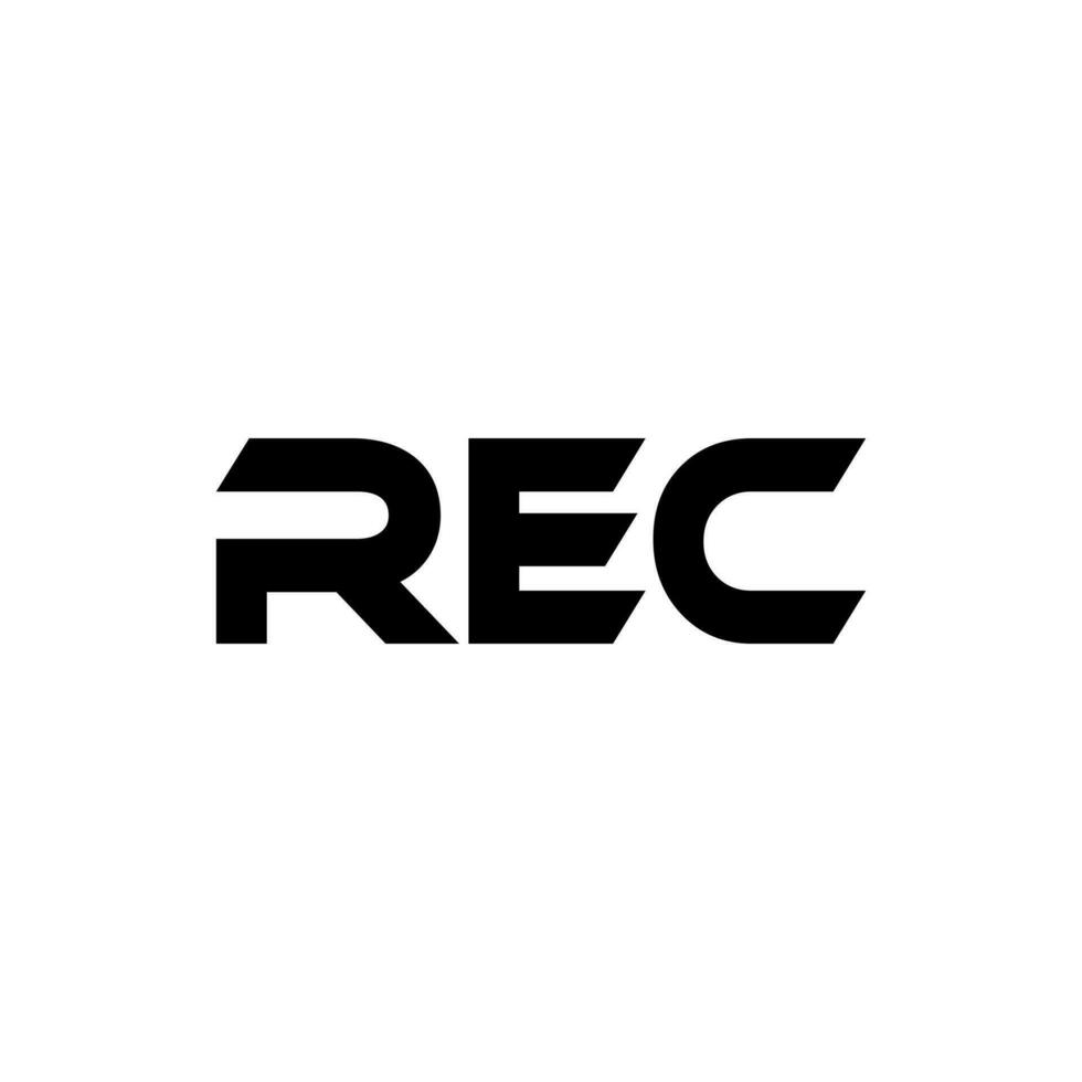 REC Letter Logo Design, Inspiration for a Unique Identity. Modern Elegance and Creative Design. Watermark Your Success with the Striking this Logo. vector