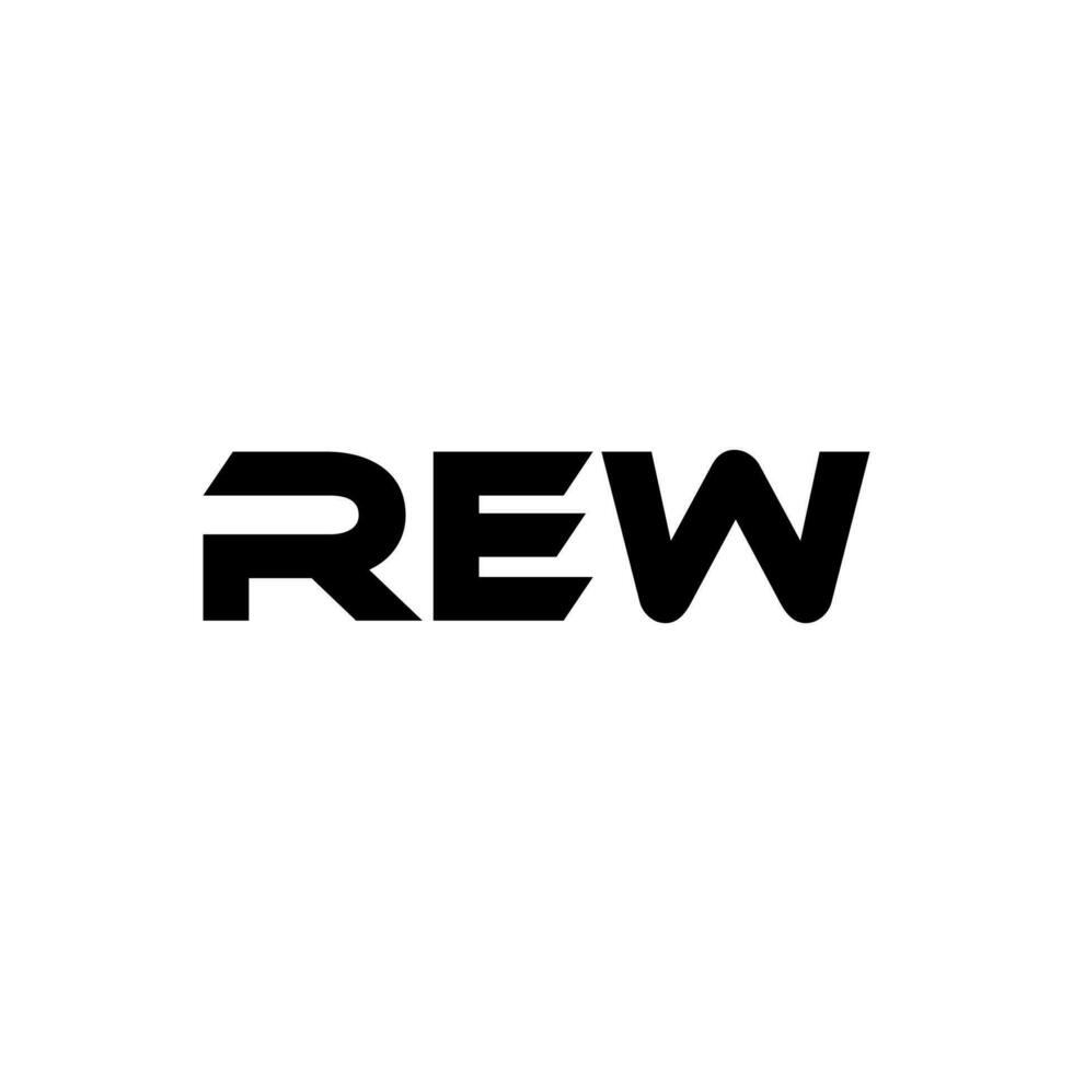 REW Letter Logo Design, Inspiration for a Unique Identity. Modern Elegance and Creative Design. Watermark Your Success with the Striking this Logo. vector