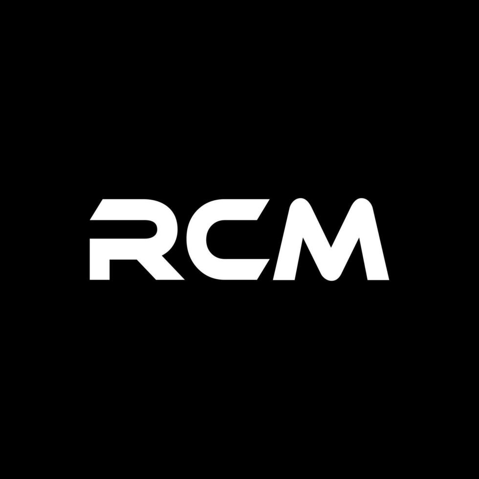 rcm letra logo diseño, inspiración para un único identidad. moderno elegancia y creativo diseño. filigrana tu éxito con el sorprendentes esta logo. vector