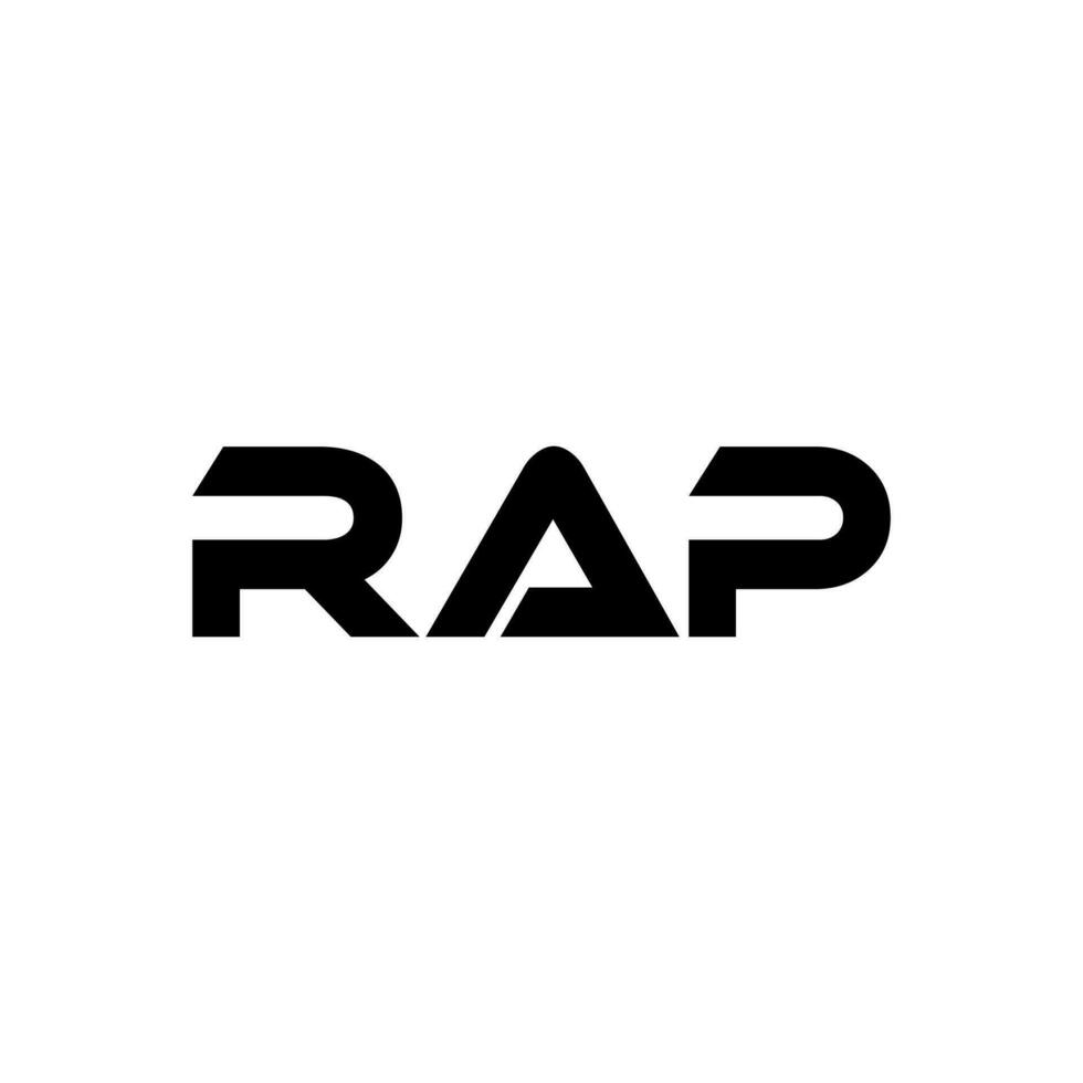 rap letra logo diseño, inspiración para un único identidad. moderno elegancia y creativo diseño. filigrana tu éxito con el sorprendentes esta logo. vector