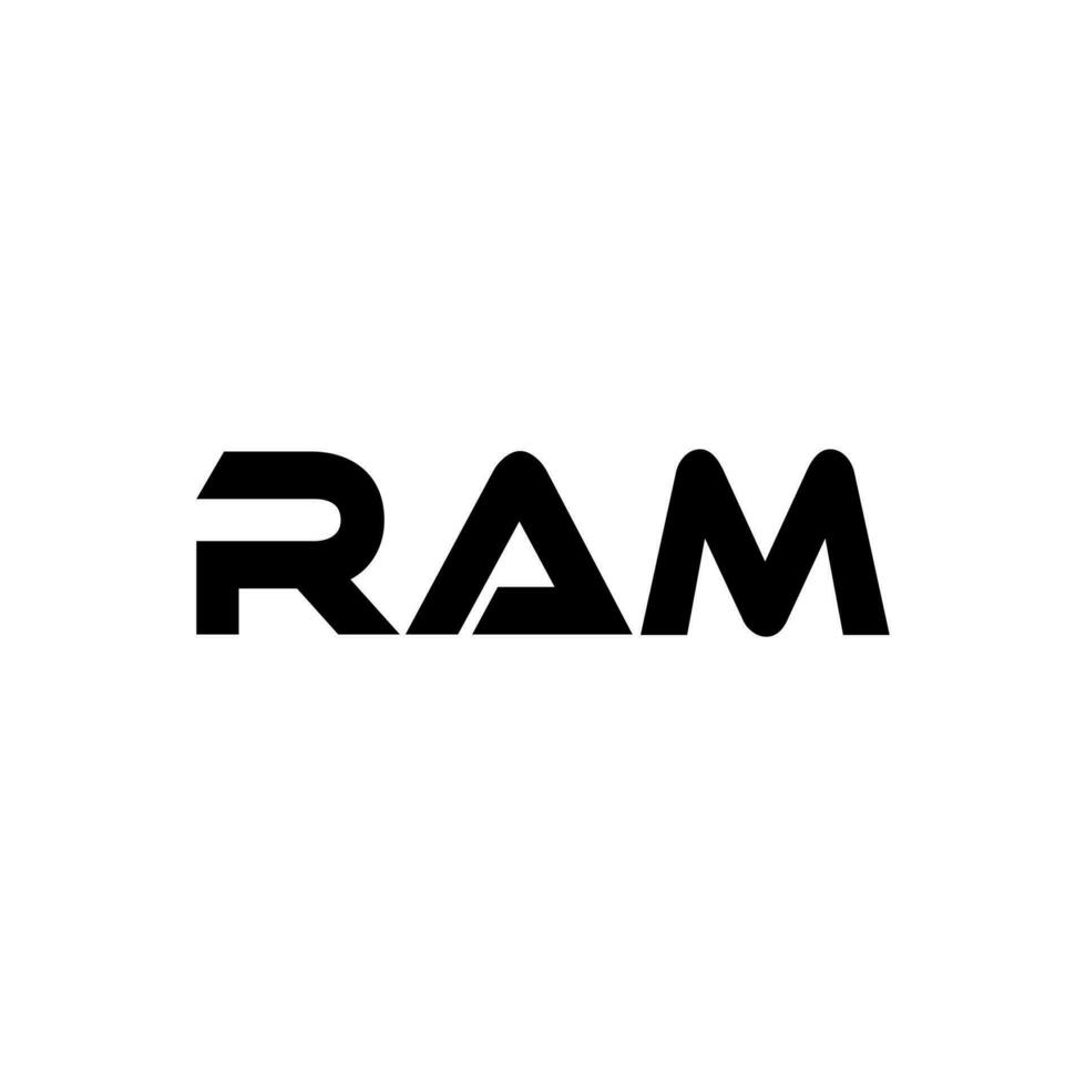 RAM letra logo diseño, inspiración para un único identidad. moderno elegancia y creativo diseño. filigrana tu éxito con el sorprendentes esta logo. vector