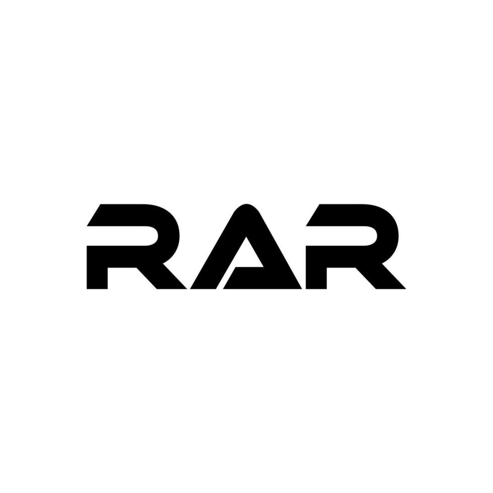 RAR Letter Logo Design, Inspiration for a Unique Identity. Modern Elegance and Creative Design. Watermark Your Success with the Striking this Logo. vector