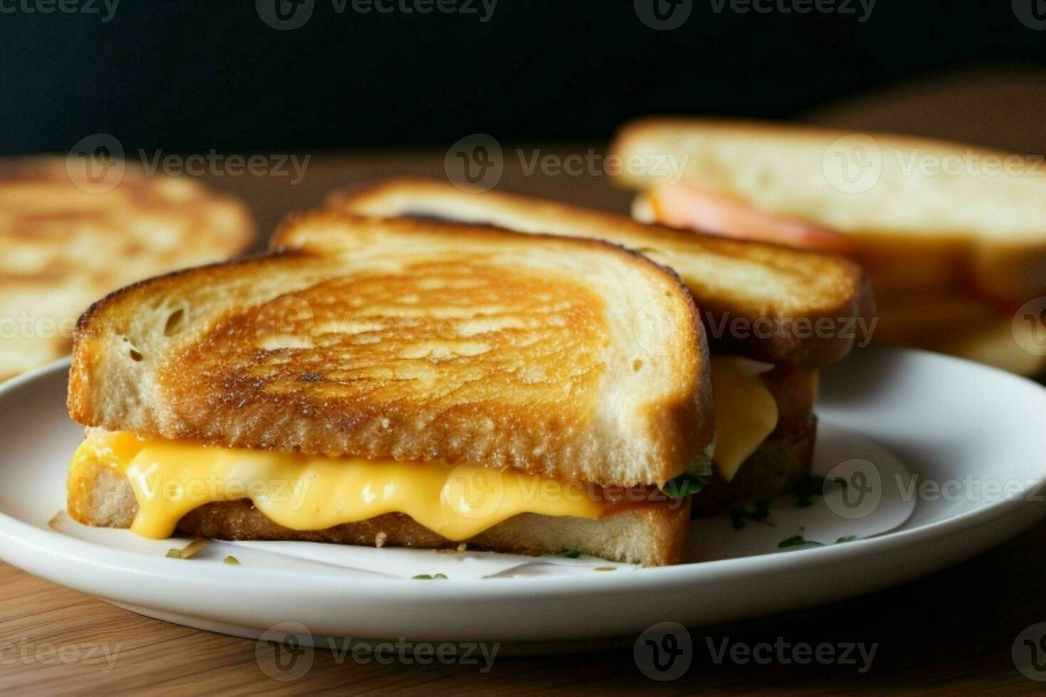 AI generated Grilled Cheese Sandwich. Pro Photo