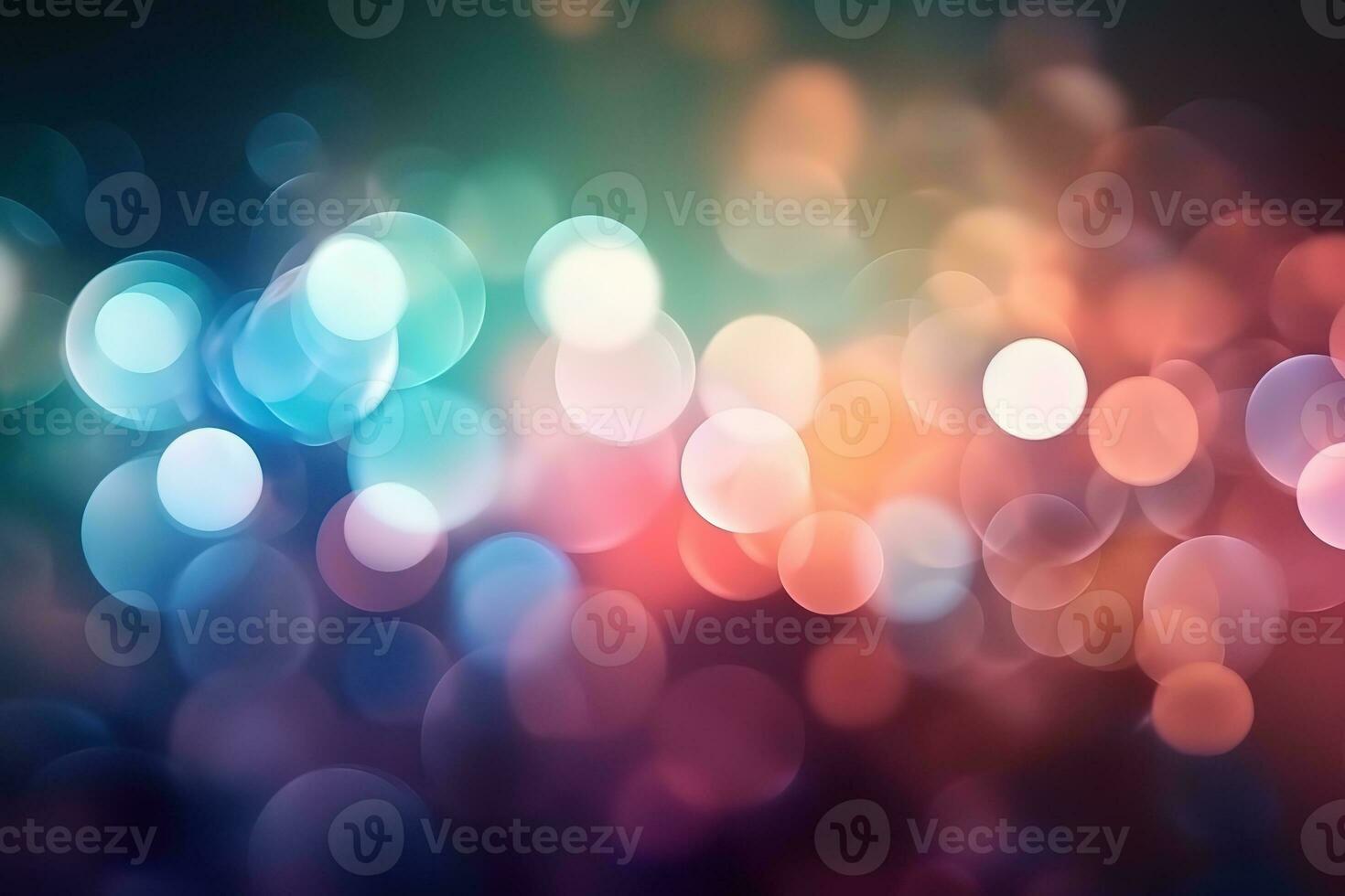AI generated abstract bokeh lights background photo