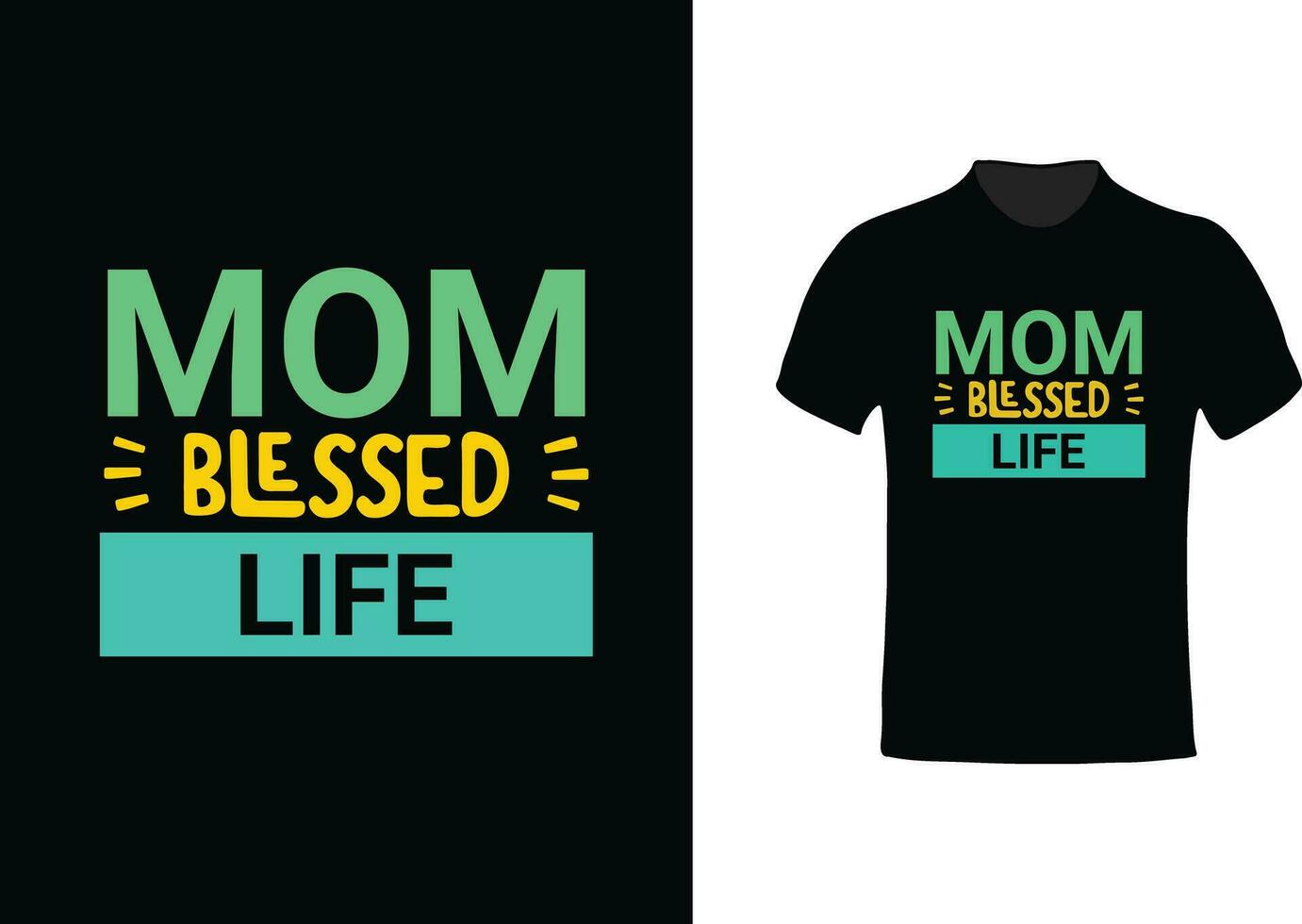 Mom typography t-shirt design vector