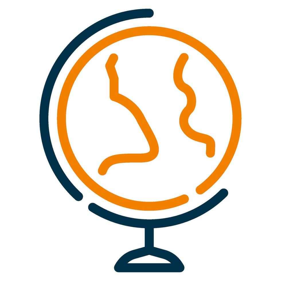 Globe icon Illustration for web, app, infographic vector