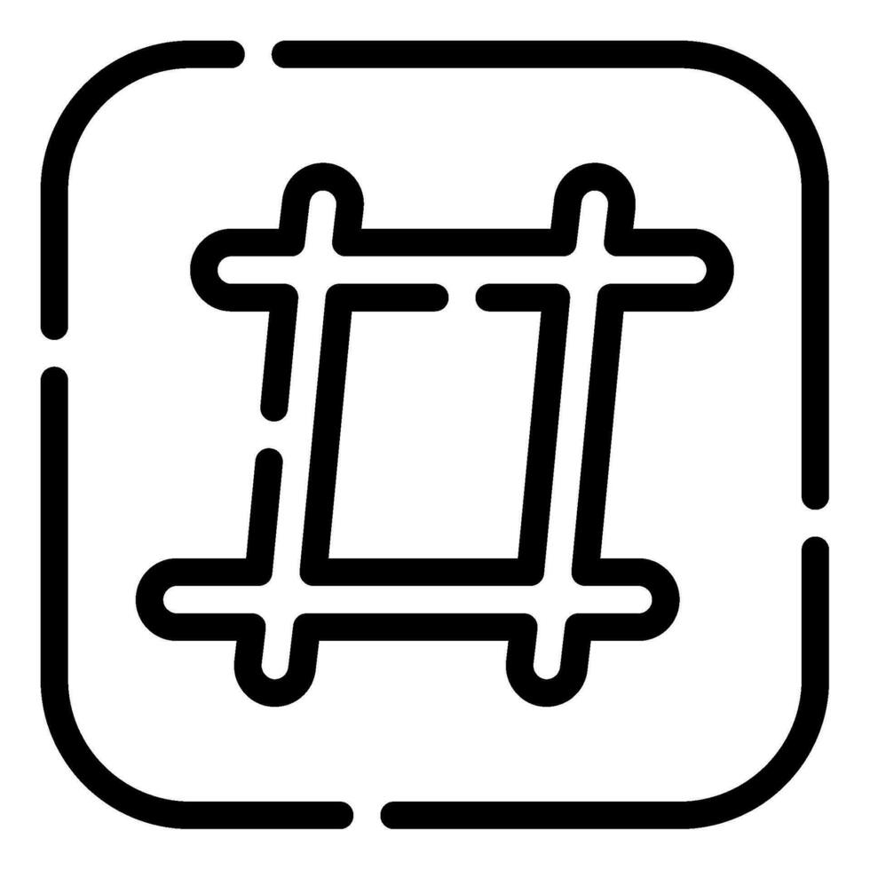 Hashtag icon Illustration for web, app, infographic vector