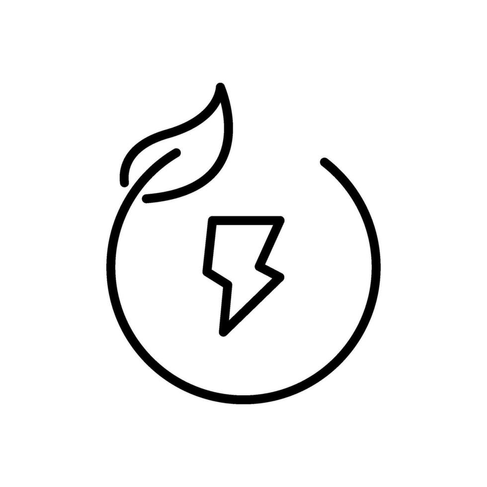 biomass icon vector in line style