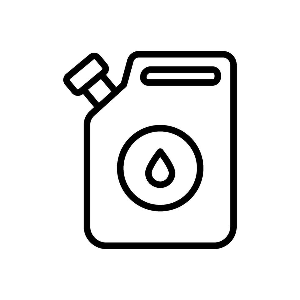 combustible icono vector en línea estilo