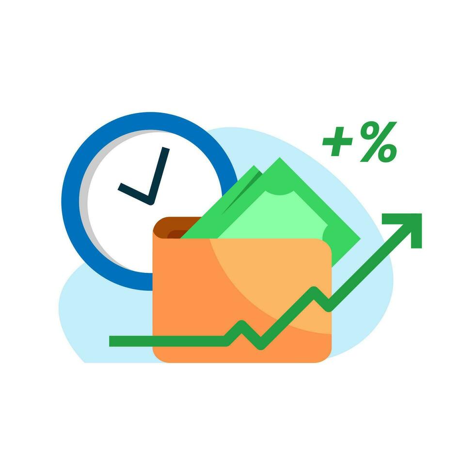 investment fund account concept illustration flat design vector. modern graphic element for ui, infographic, icon vector