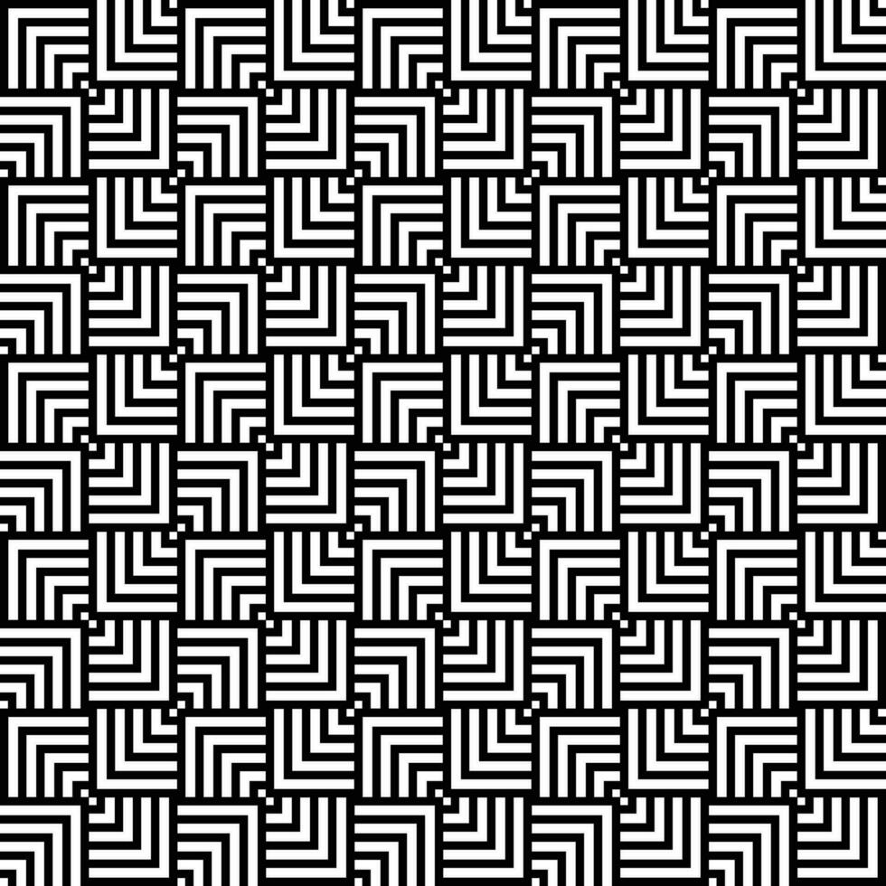 Black and White Seamless abstract geometric overlapping squares pattern ...