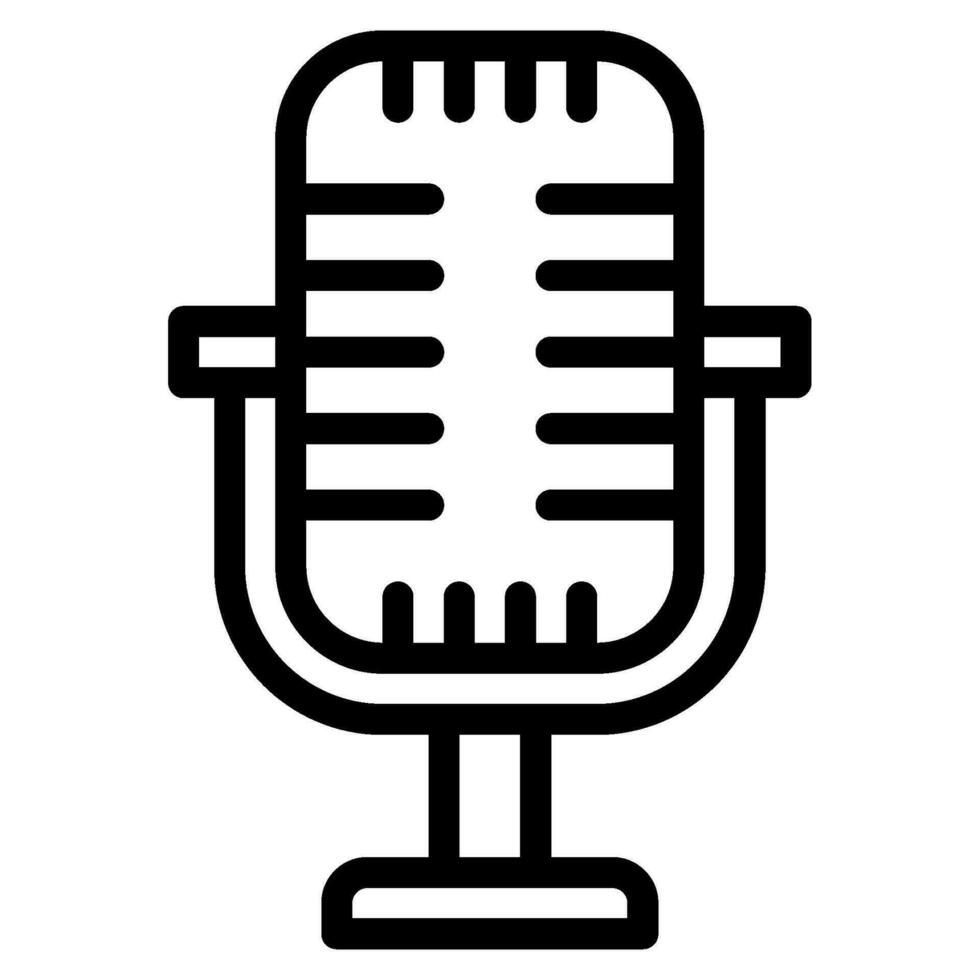 Podcast microphone icon illustration vector