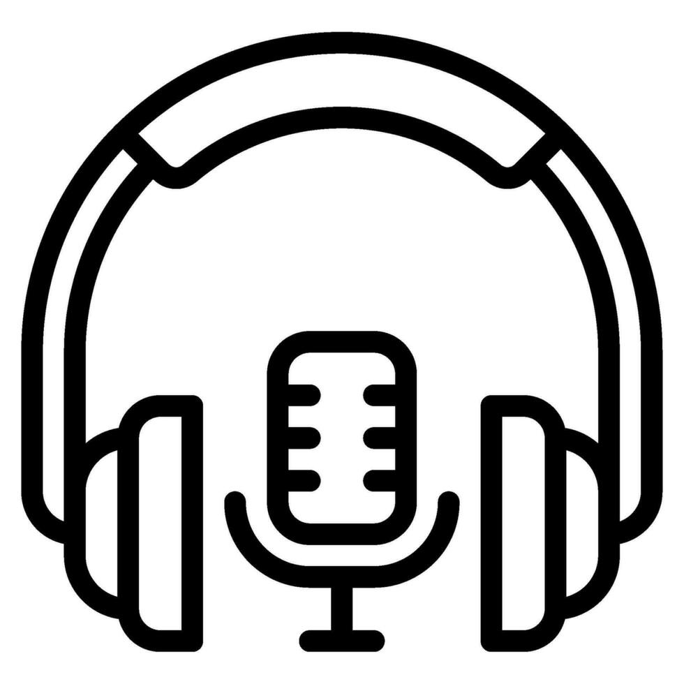 Podcast broadcast icon illustration vector