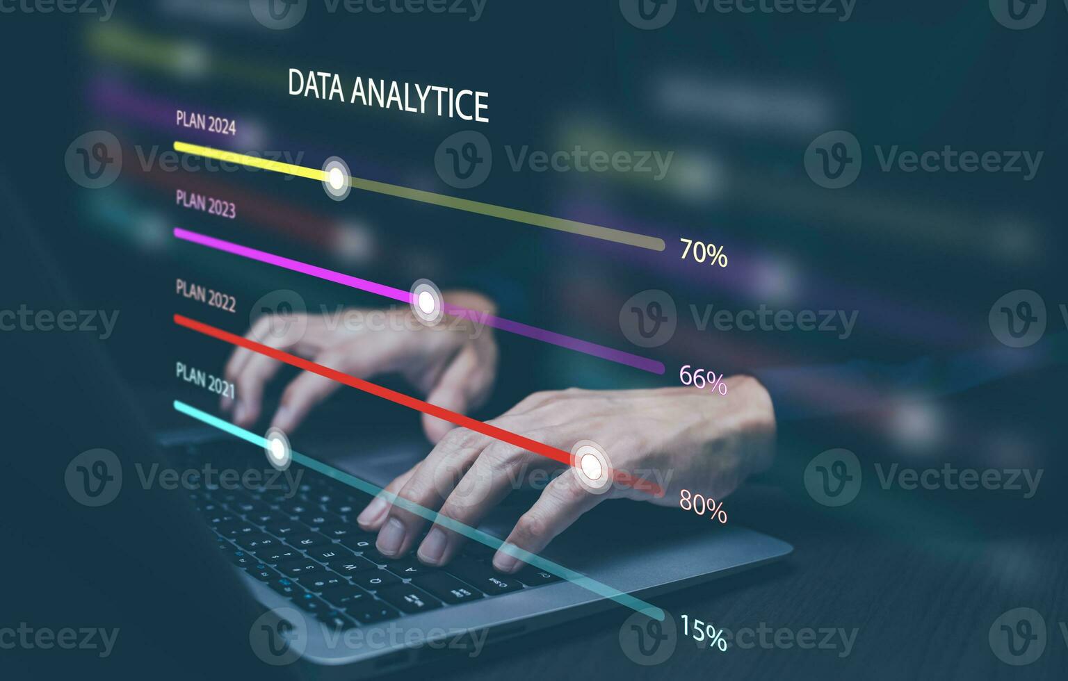 Working Data Analytics and Data Management Systems and Metrics connected to corporate strategy database for Finance, Intelligence,  Business Analytics with Key Performance Indicators, social network photo