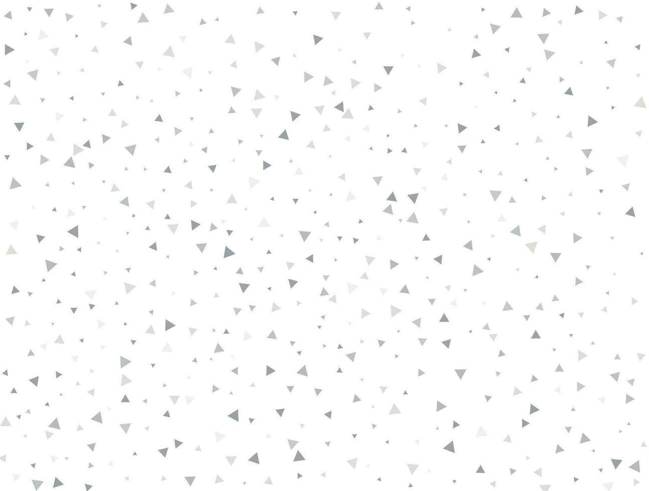 Wedding Light silver Triangular glitter confetti background. White festive texture vector