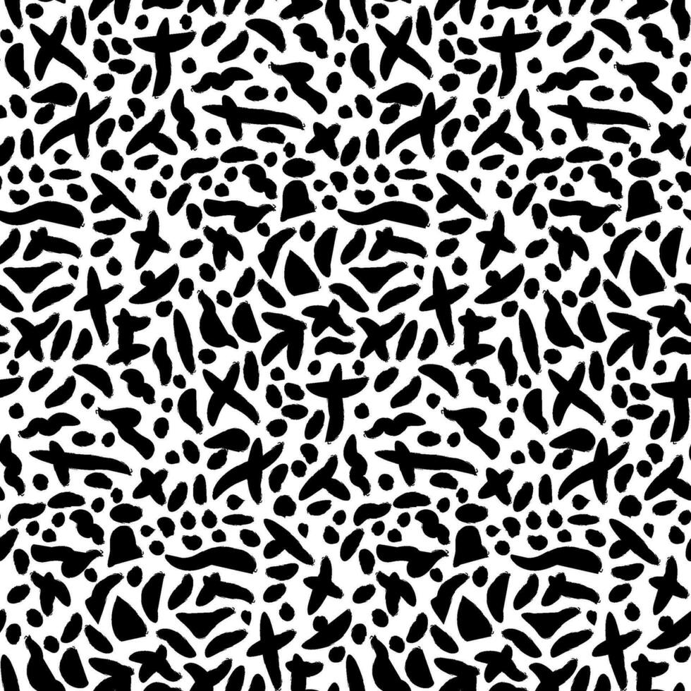 Grunge Brush Seamless Pattern vector