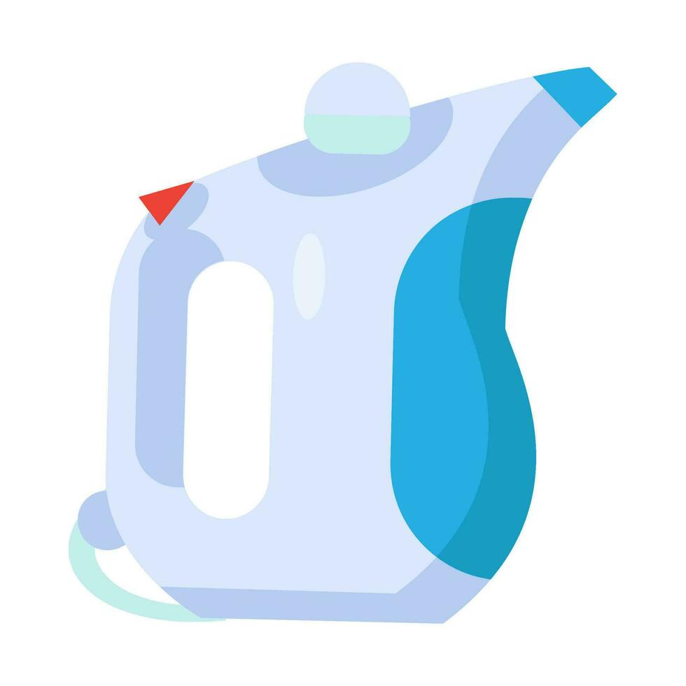 Flat E Waste Broken Portable Steam Generator Icon vector