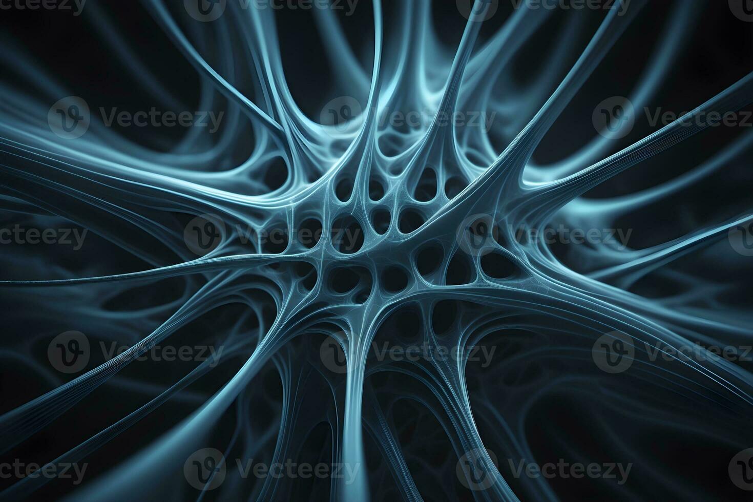 Monochromatic Neural Pattern Technology Background Ai Generative photo