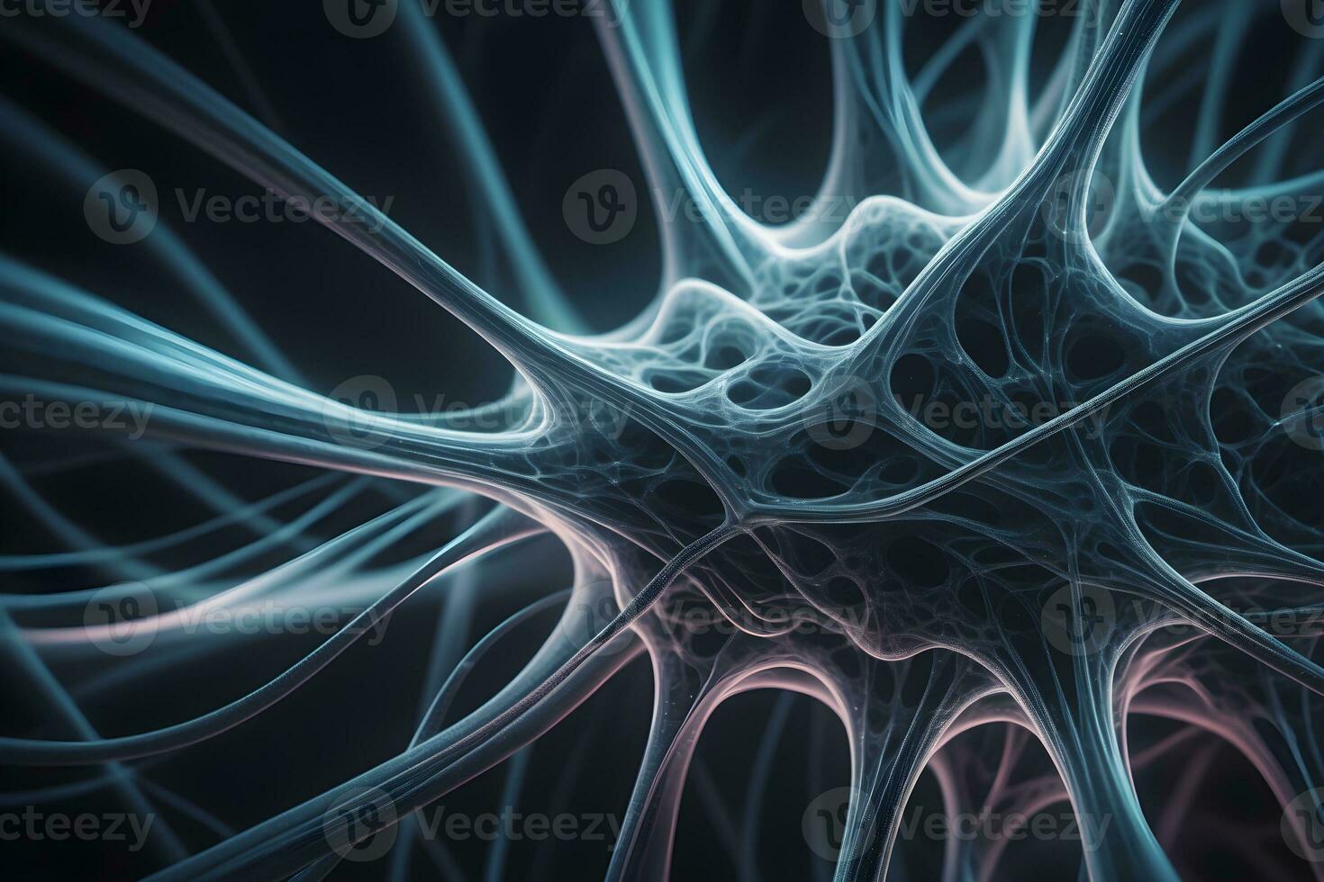 Monochromatic Neural Pattern Technology Background Ai Generative photo