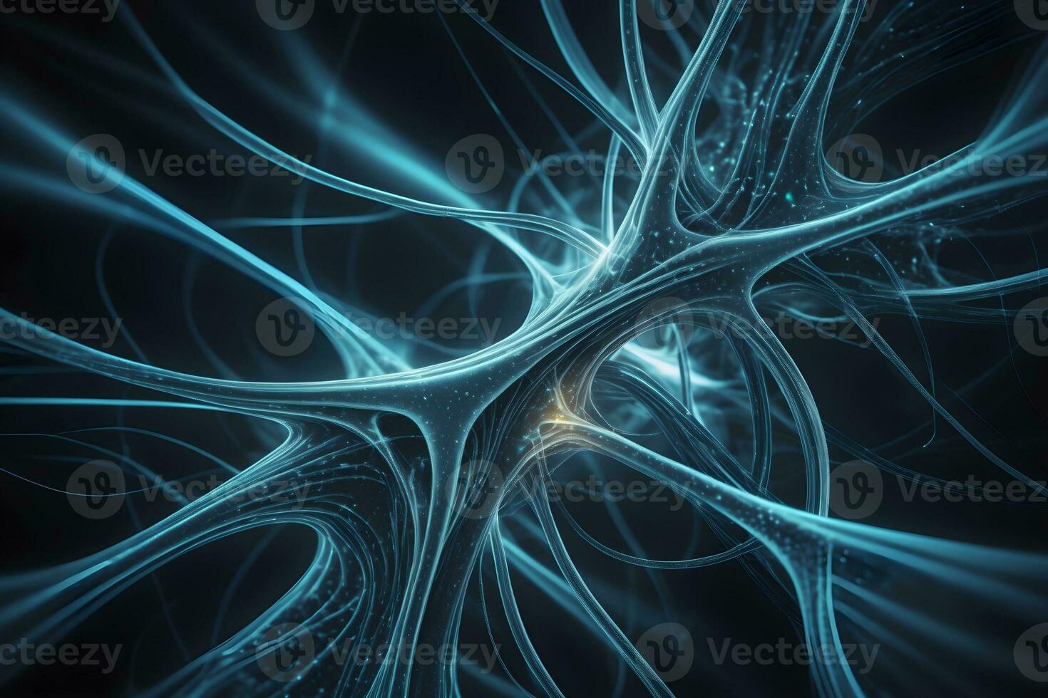 Monochromatic Neural Pattern Technology Background Ai Generative photo