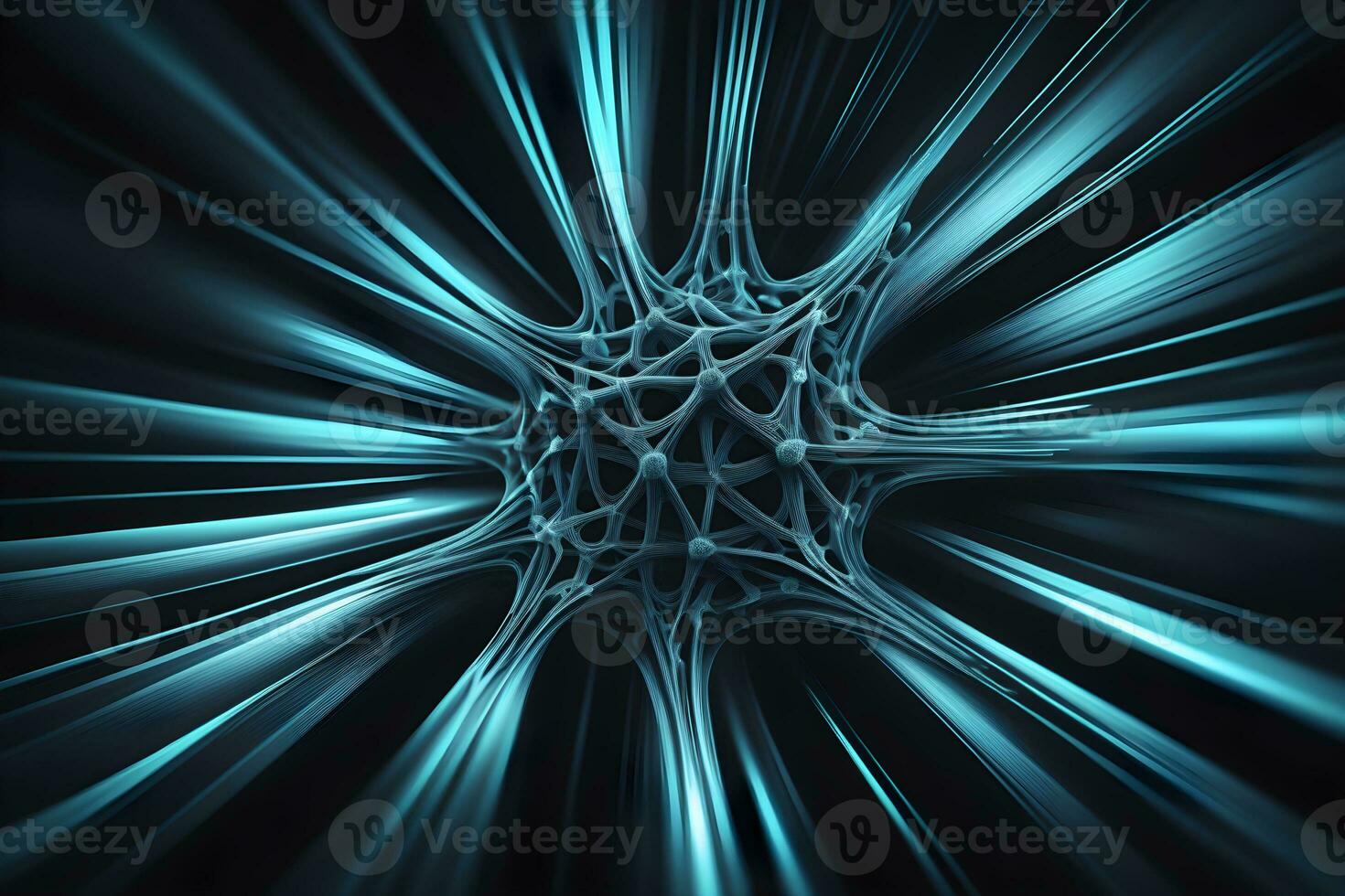 Monochromatic Neural Pattern Technology Background Ai Generative photo