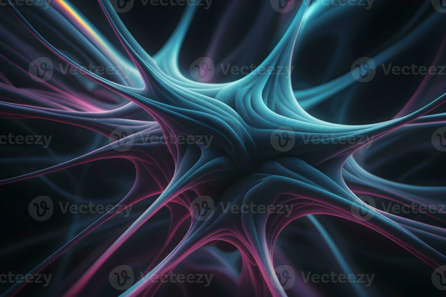 Monochromatic Neural Pattern Technology Background Ai Generative photo