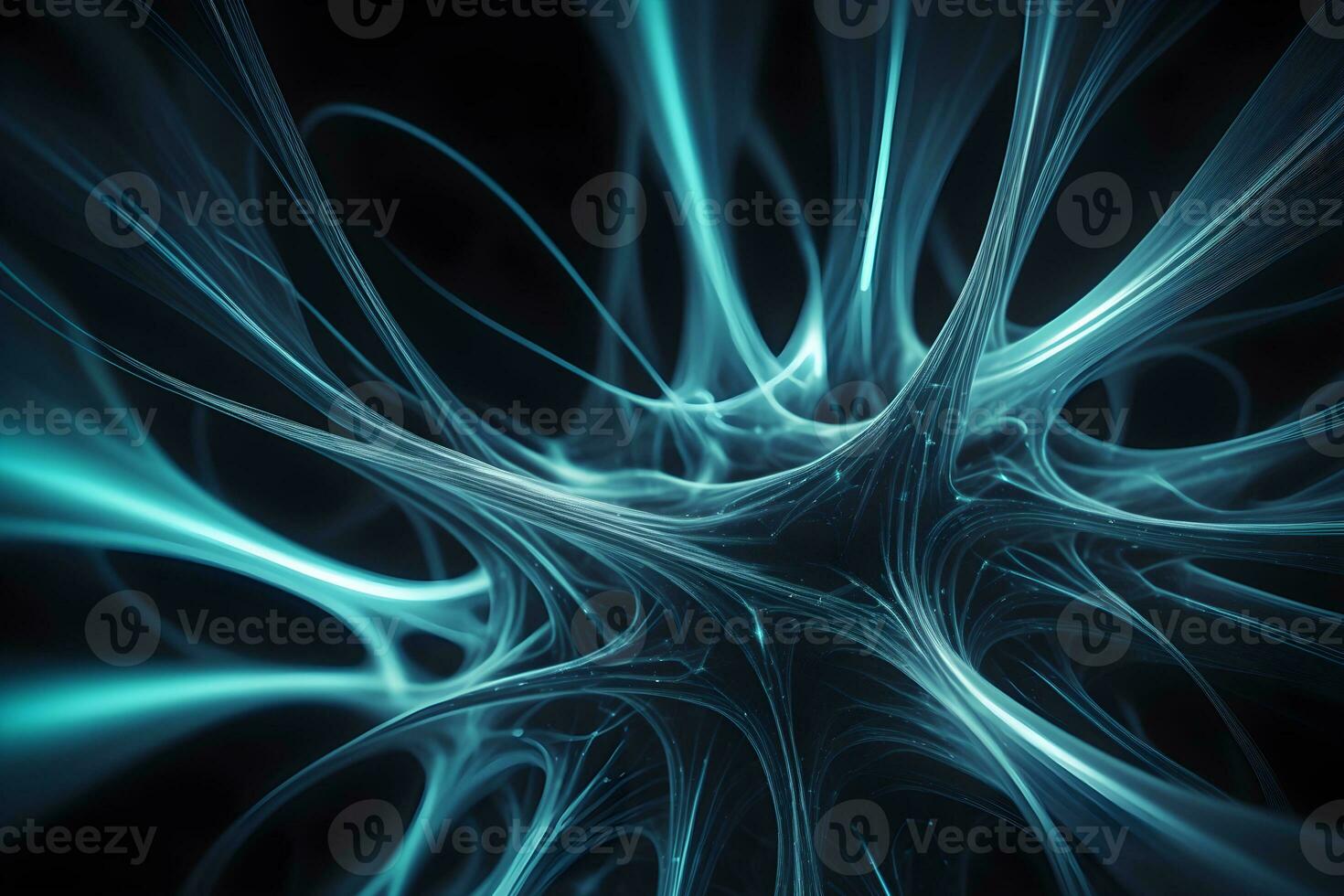 Monochromatic Neural Pattern Technology Background Ai Generative photo