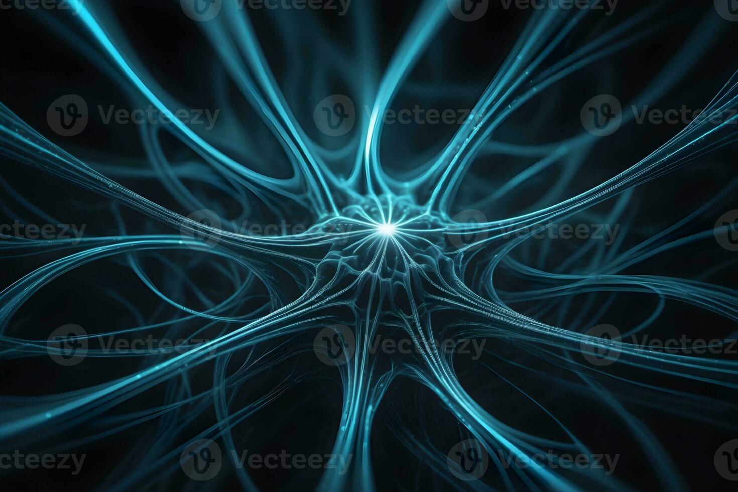 Monochromatic Neural Pattern Technology Background Ai Generative photo