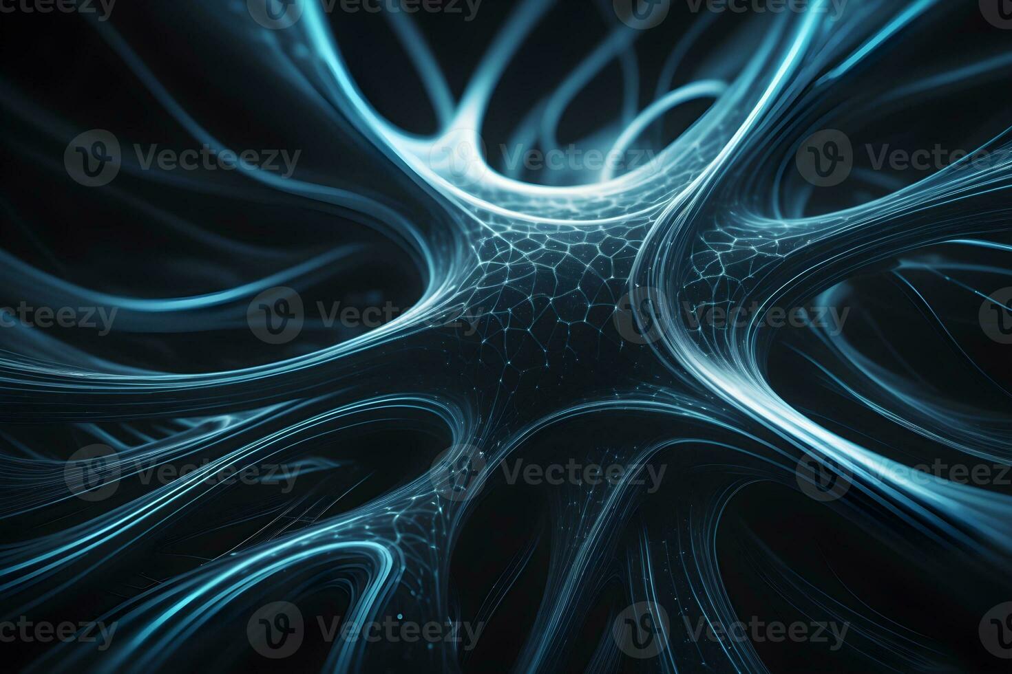 Monochromatic Neural Pattern Technology Background Ai Generative photo