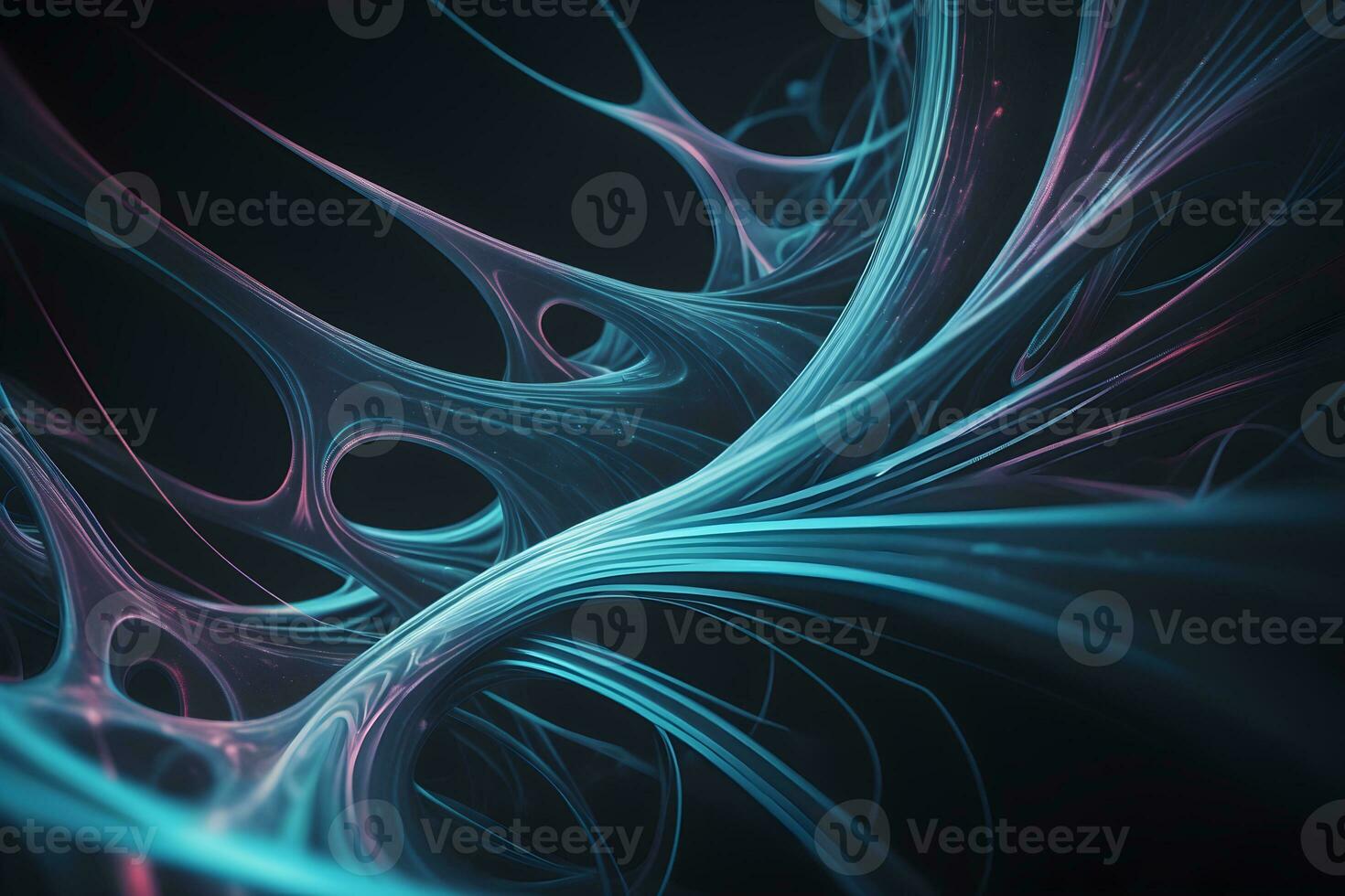 Monochromatic Neural Pattern Technology Background Ai Generative photo