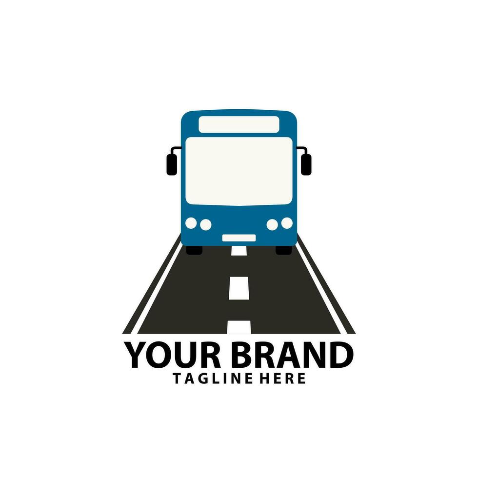 intercity travel bus logo desain vector
