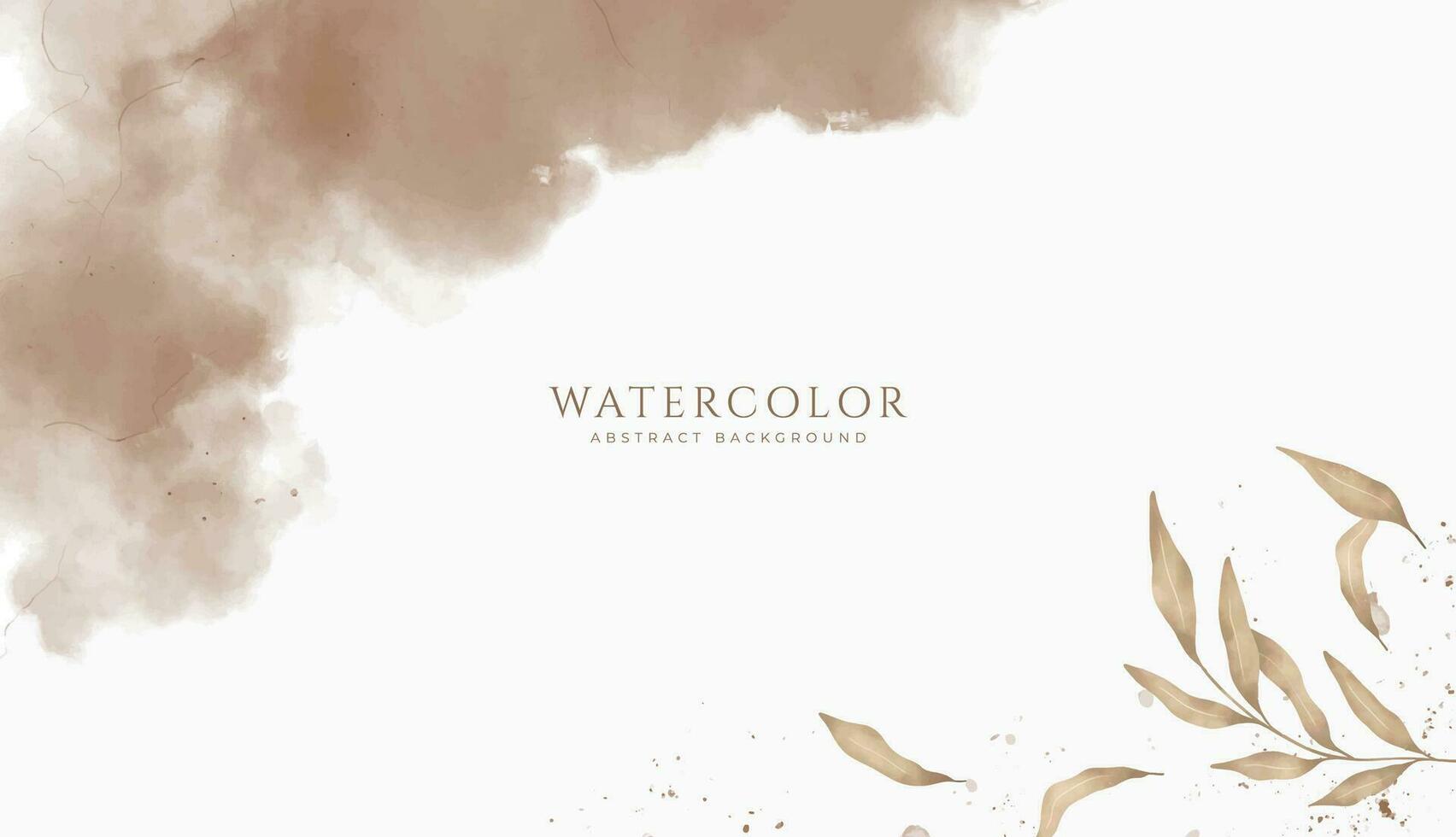 Abstract horizontal watercolor background. Neutral light colored empty space background illustration vector