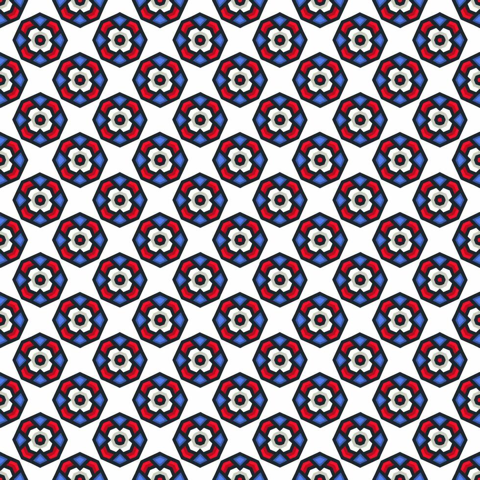 Multi color seamless abstract pattern. Background and backdrop. Multi Colored. Colorful ornamental design. Colored mosaic ornaments. Vector graphic illustration.