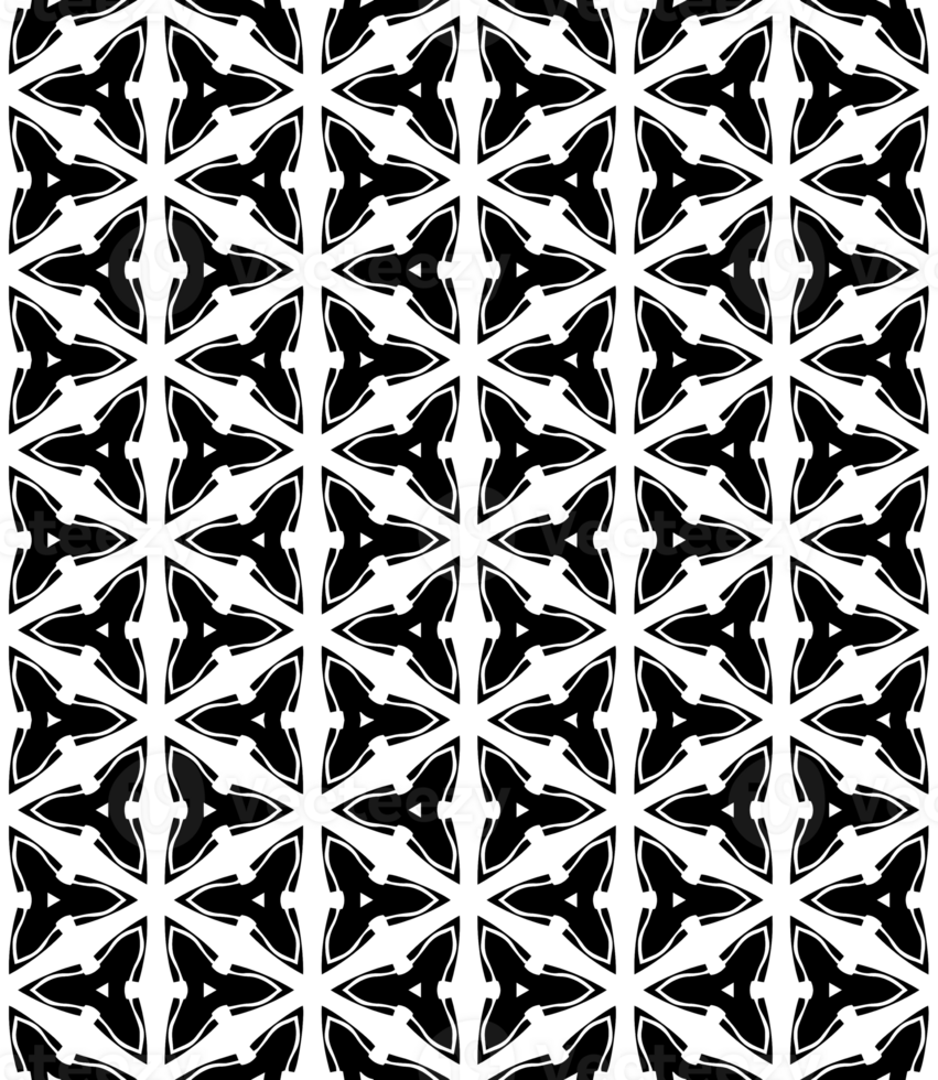 Black seamless abstract pattern. Overlay for background and backdrop. Ornamental design. PNG graphic illustration with transparent background.