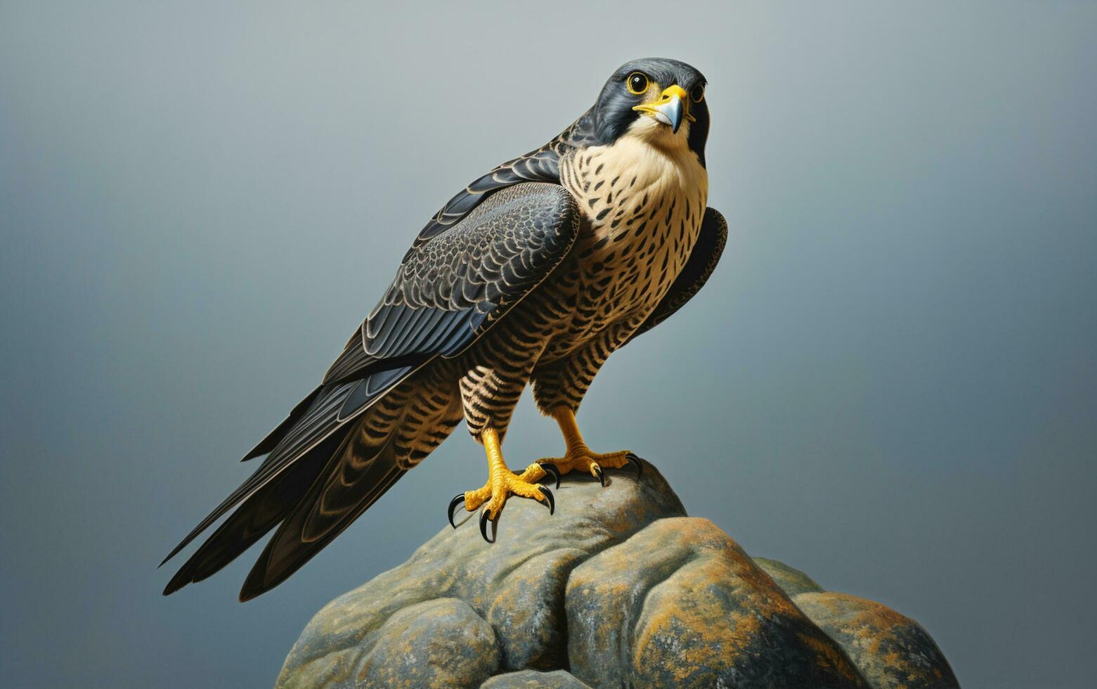 AI Generative Peregrine Falcon bird illustration photography photo