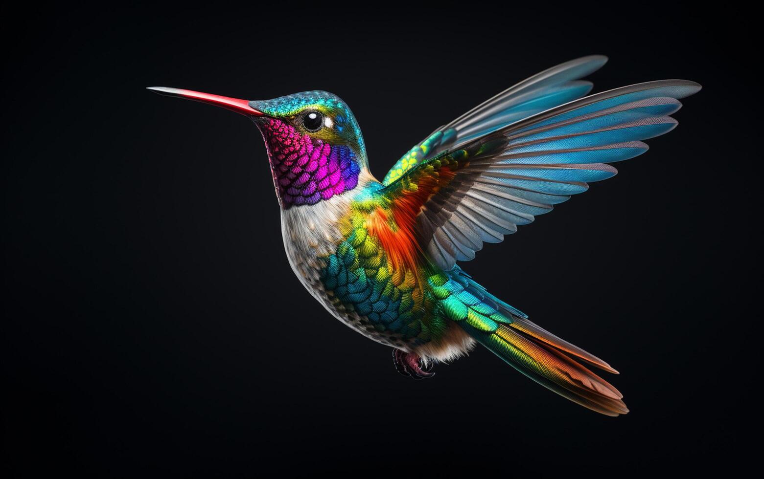 AI Generative Hummingbird Natural animal illustration photography photo