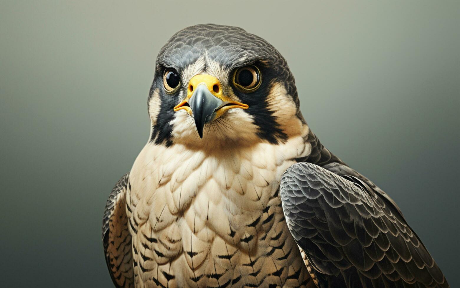 AI Generative Peregrine Falcon bird illustration photography photo