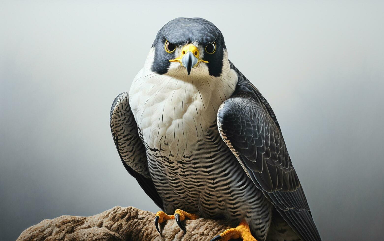 AI Generative Peregrine Falcon bird illustration photography photo