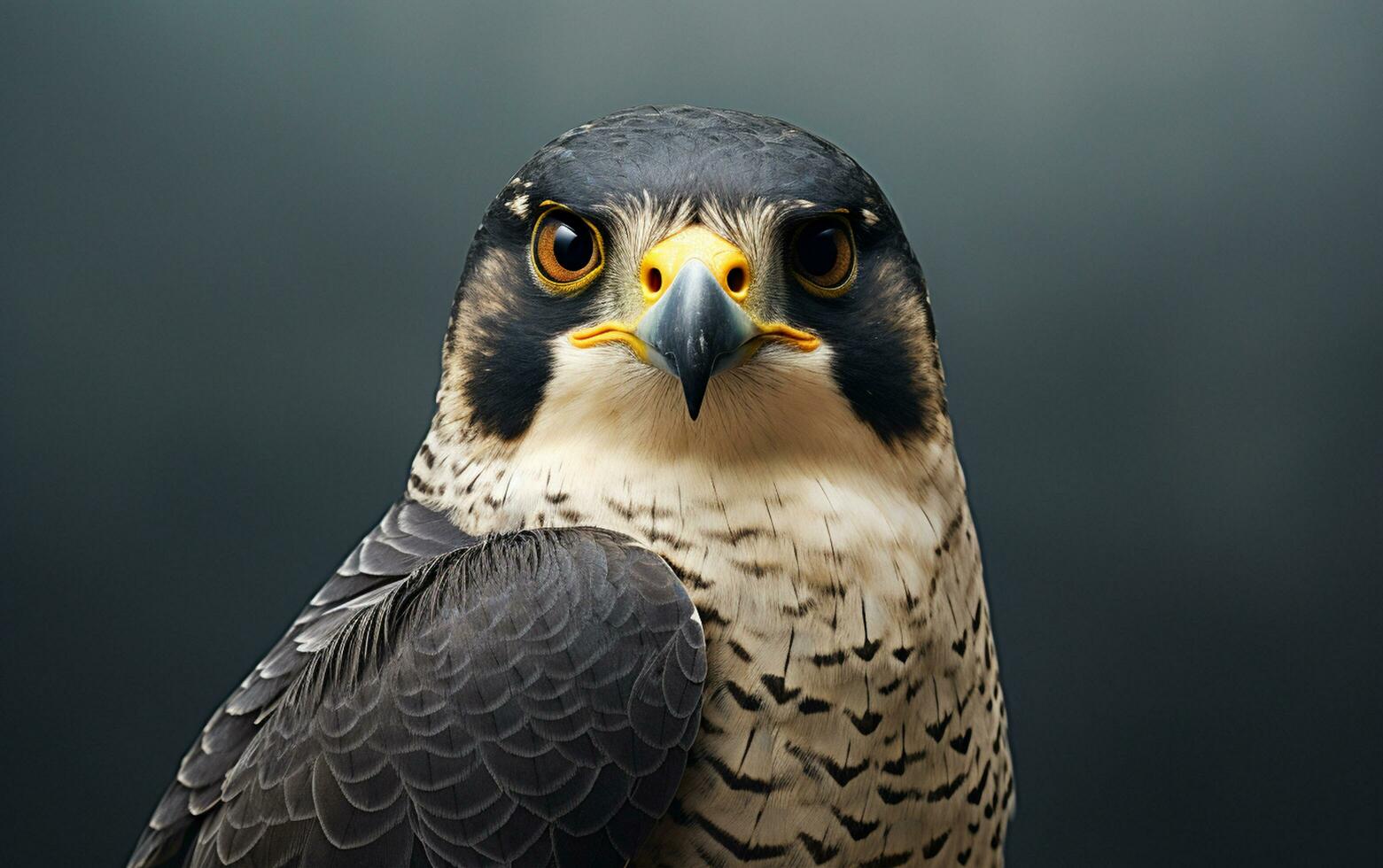 AI Generative Peregrine Falcon bird illustration photography photo