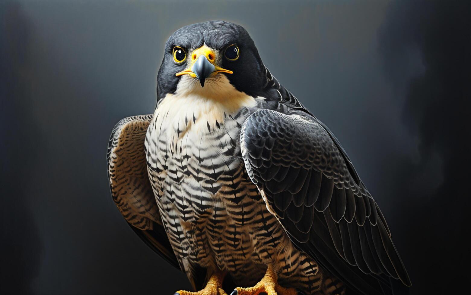 AI Generative Peregrine Falcon bird illustration photography photo