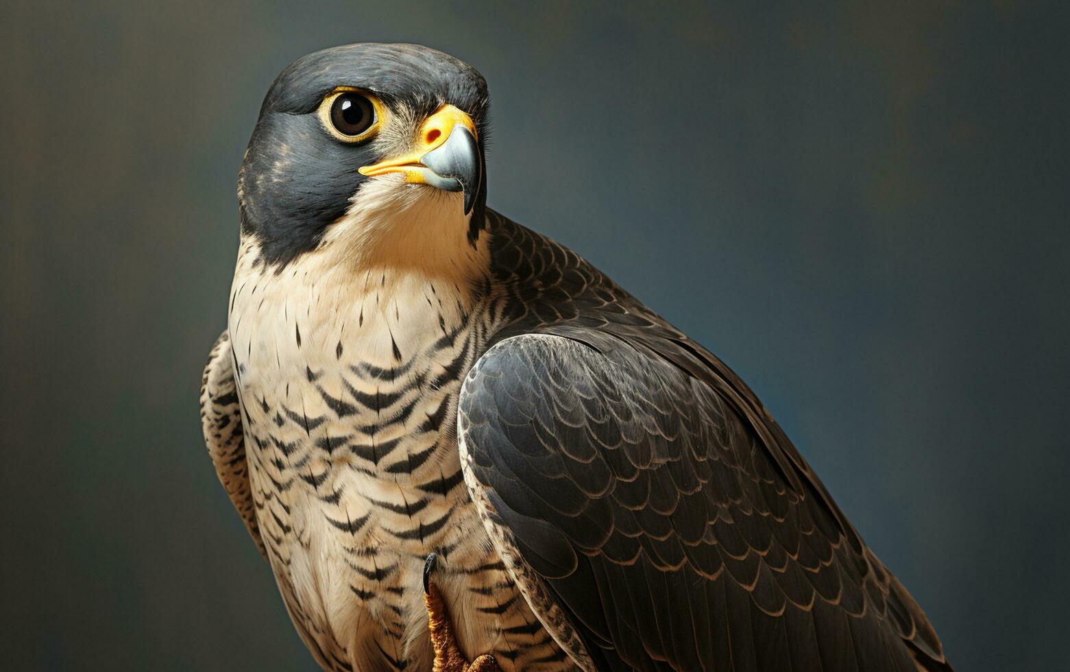 AI Generative Peregrine Falcon bird illustration photography photo