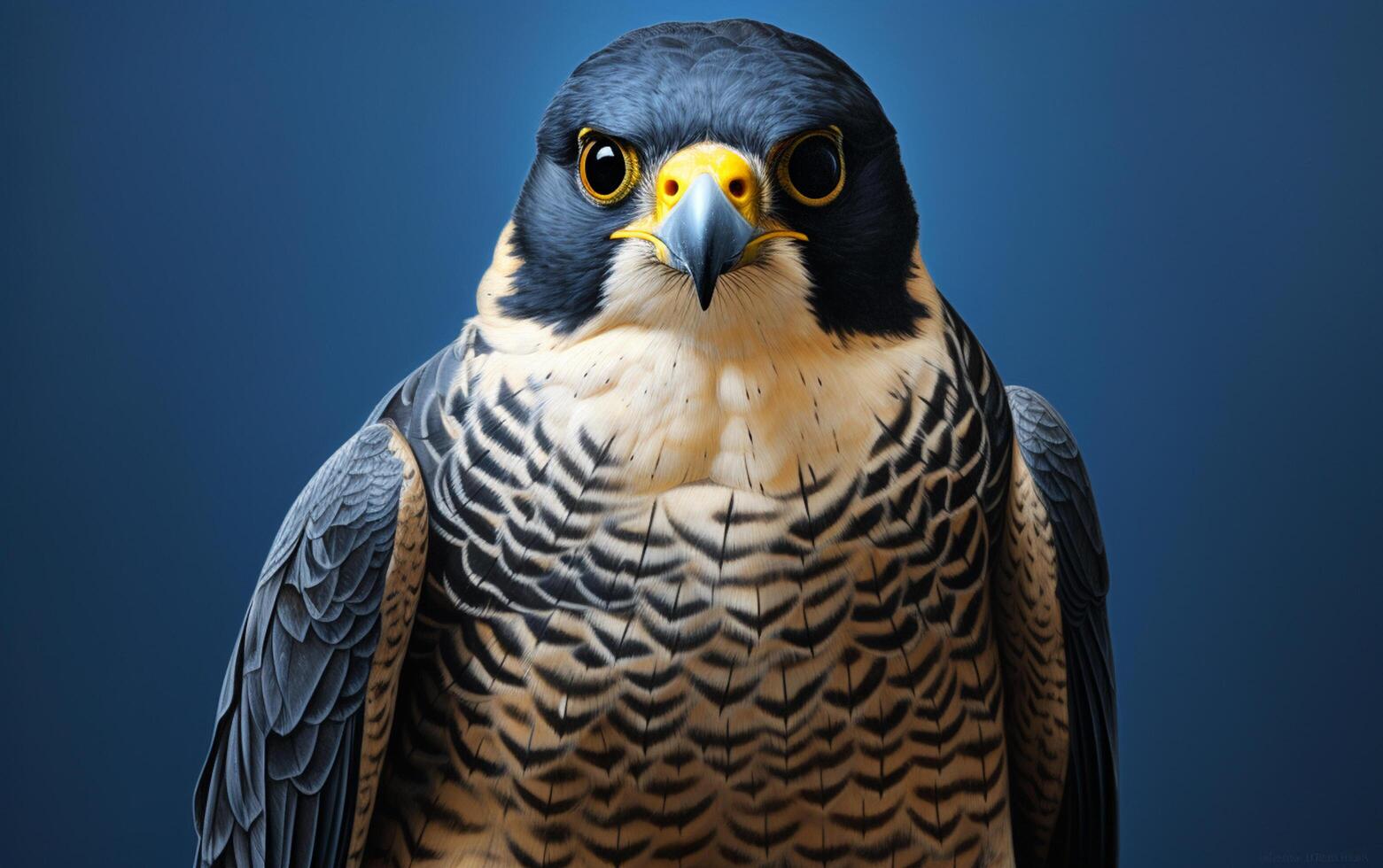 AI Generative Peregrine Falcon bird illustration photography photo