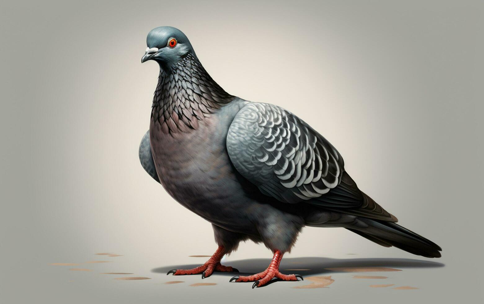 AI Generative Pigeon bird realistic photography photo