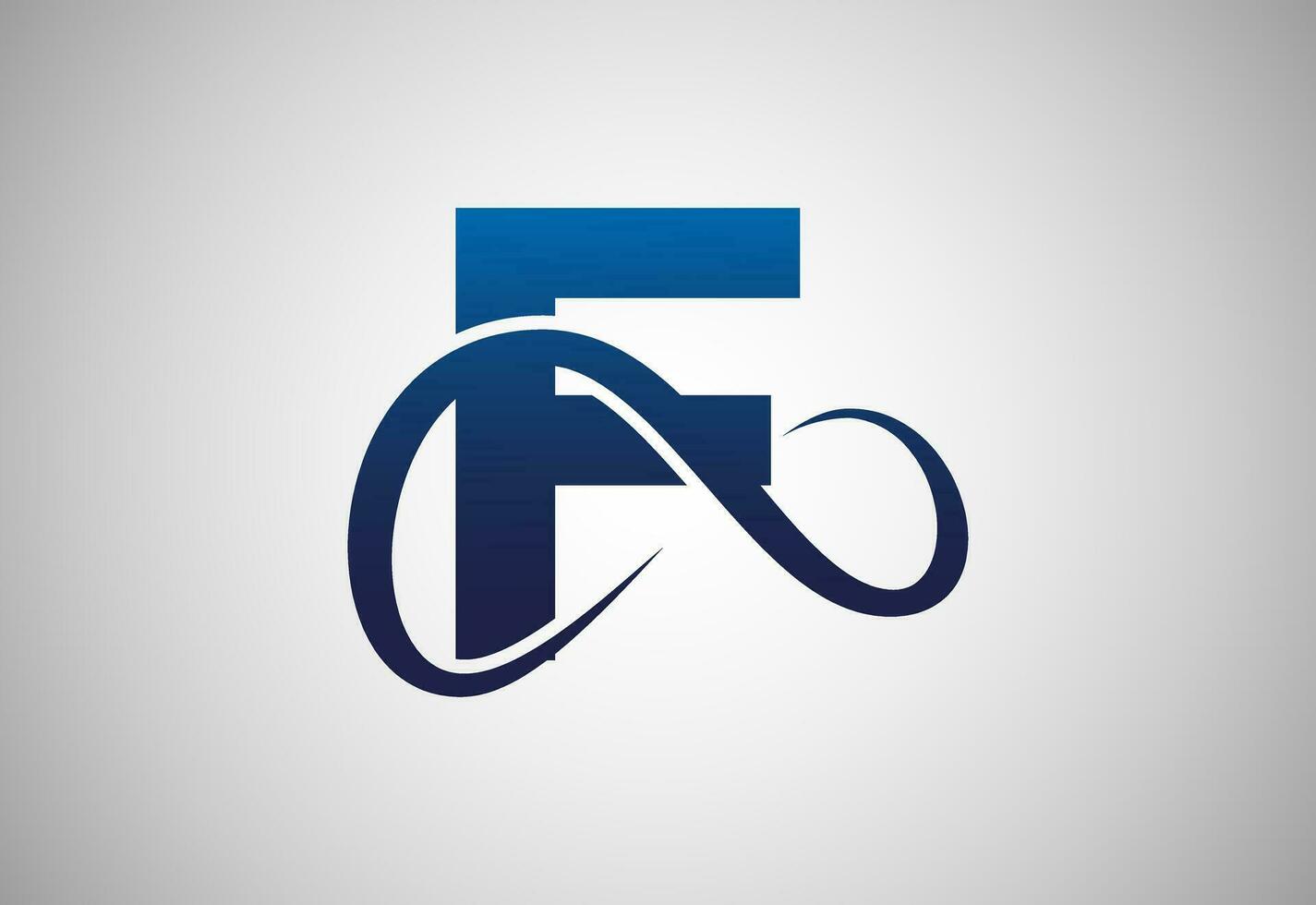English alphabet F with infinity sign. Infinity, eternity, infinite, endless, loop symbols. vector