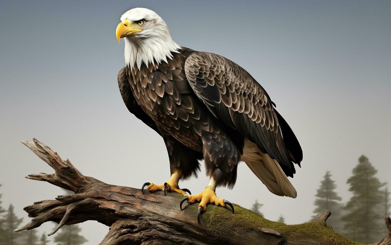 ai generativo calvo águila pájaro fotografía foto