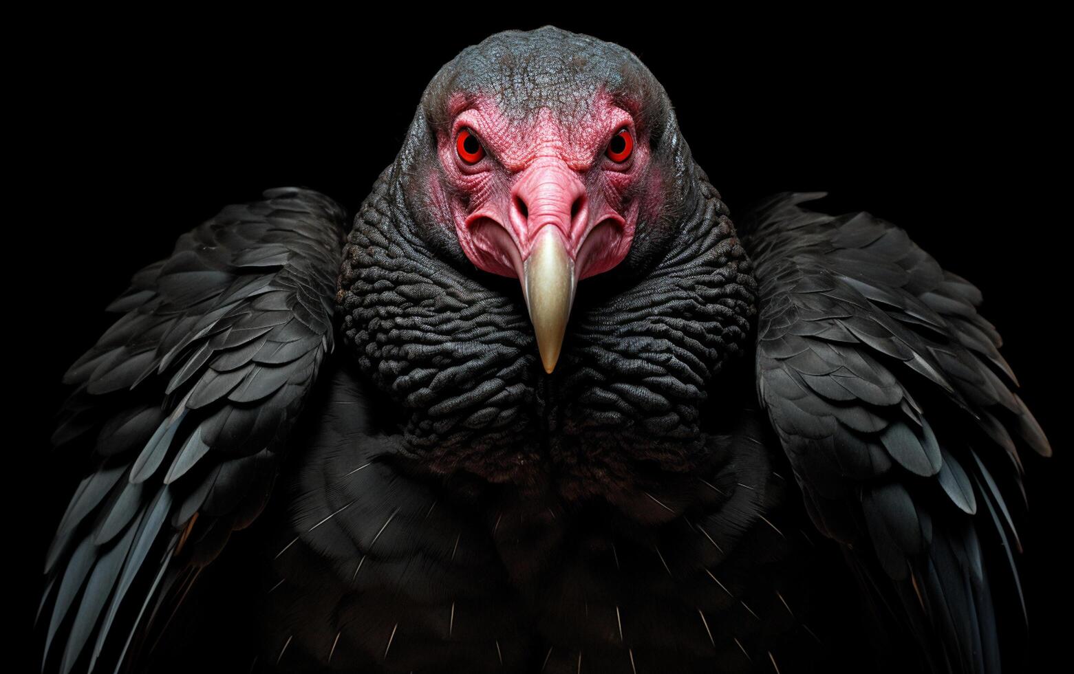 ai generativo Turquía buitre pájaro en natural ambiente foto